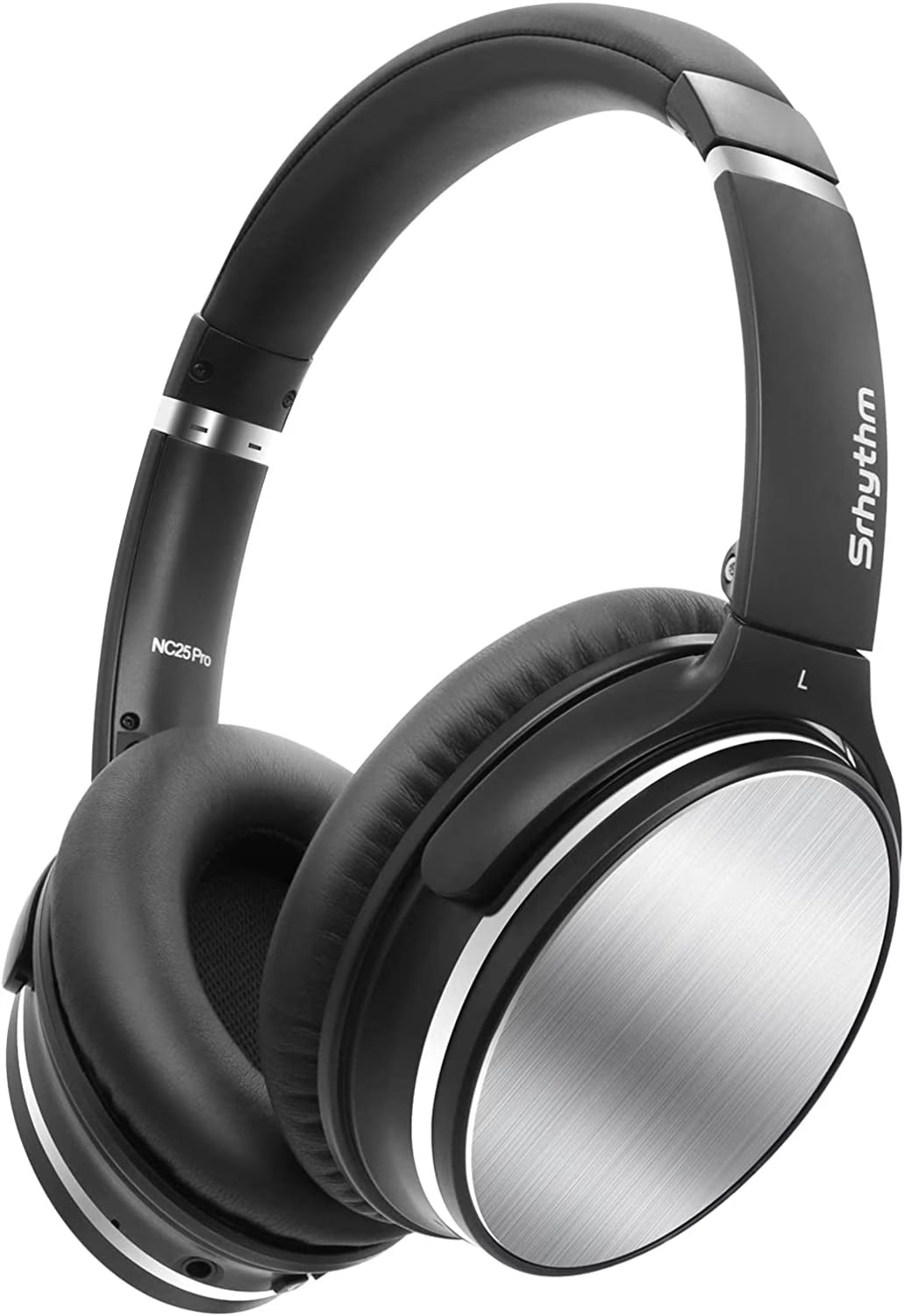 Nicecomfort 25Pro Active Noise Cancelling Headphones, Wireless Bluetooth Headset with Game Mode Black